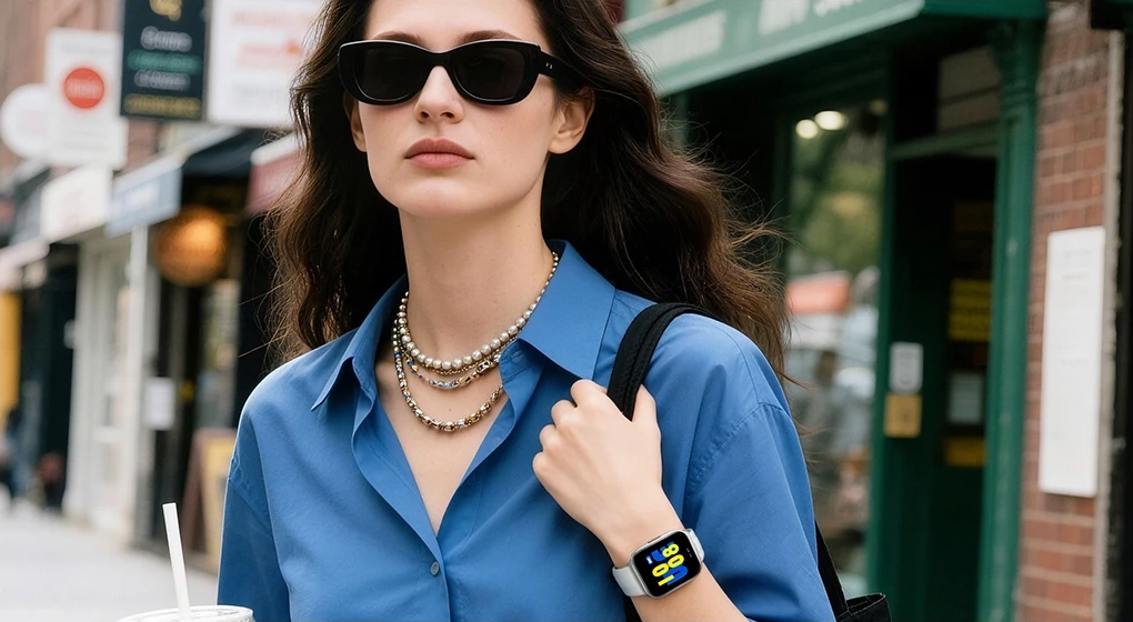 Женщина в HAYLOU Watch 3